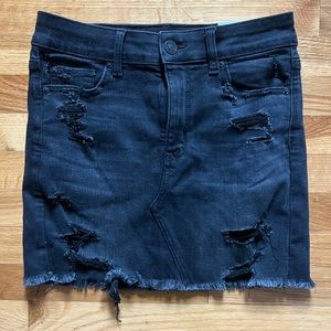 NWT next level stretch black denim skirt